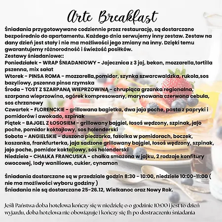 Apartment Arte Unia Art 39 - Faktura Vat *